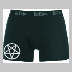 Pentagram čierne trenírky BOXER s tlačeným logom, top kvalita 95%bavlna 5%elastan