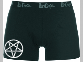 Pentagram čierne trenírky BOXER s tlačeným logom, top kvalita 95%bavlna 5%elastan