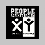 People Against Racism - One Race Human Race  čierne tepláky s tlačeným logom