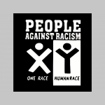 People Against Racism zimná pánska bunda zateplená čierno-olivová s kapucňou