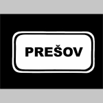 Prešov  "mestská tabuľa" mikina s kapucou stiahnutelnou šnúrkami a klokankovým vreckom vpredu 