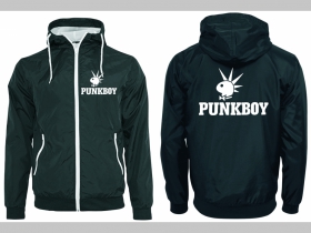 Punkboy šuštiaková bunda čierna materiál povrch:100% nylon, podšívka: 100% polyester, pohodlná,vode a vetru odolná
