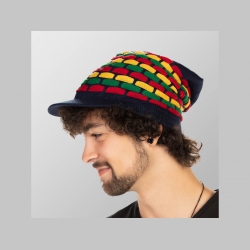 RASTA pletená dredová čiapka, univerzálna veľkosť  materiál: 100% bavlna