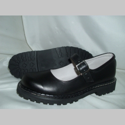 Steadys čierne sandále kožené bez oceľovej špičky s klasickou steadys podrážkou