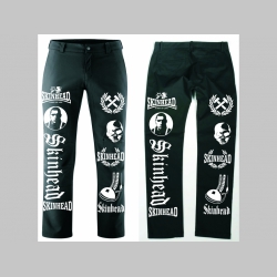 Skinhead - Nohavice " ROCK " s motívom Pánske aj dámske, farba: čierna, stredne hrubý materiál 250g/m2 100%bavlna