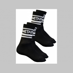 Amstaff čierne ponožky TASKUS dvojbalenie - 2páry v balení  Materiál: 78% bavlna, 17% polyester, 5% elastan