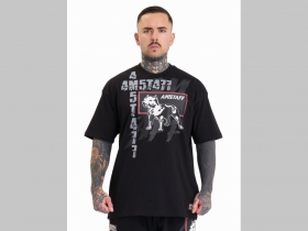 Amstaff TIKO čierne p&aacute;nske tričko materi&aacute;l 100% bavlna