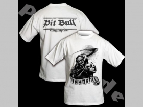 Pit Bull TS 01530, pánske biele tričko 100%bavlna 