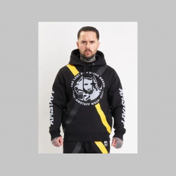 Amstaff TYCE hrub&aacute; čierna mikina s kapucou Materi&aacute;l: 80% bavlna, 20% polyester