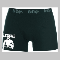 Legend Tyson čierne trenírky BOXER s tlačeným logom, top kvalita 95%bavlna 5%elastan