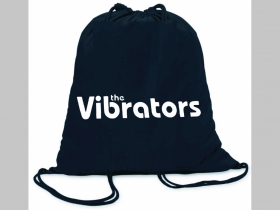 The Vibrators ľahké sťahovacie vrecko ( batôžtek / vak ) s čiernou šnúrkou, 100% bavlna 100 g/m2, rozmery cca. 37 x 41 cm