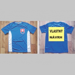 VLASTNÝ NÁVRH NA CHRBÁT  Futbalový dres Slovensko - Slovakia, značka Donnay